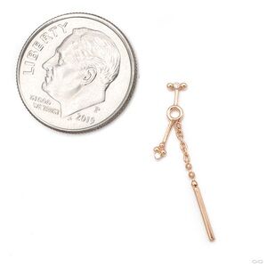 Pupil hall Odds & Ends Jewelry Slip 14k yellow gold with diamonds